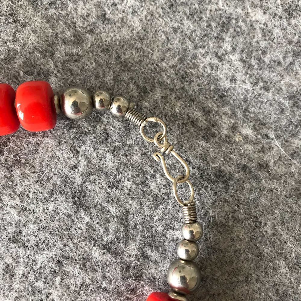 Orange Statement Necklace - image 3